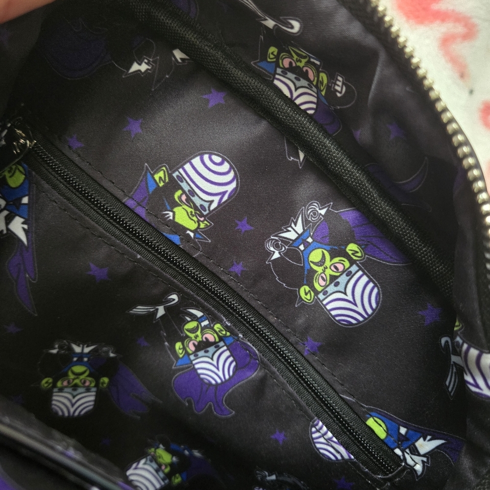 Dolls kill Powerpuff Girls Mojo Jojo Black Shoulder Bag Purse - Picture 9 of 11